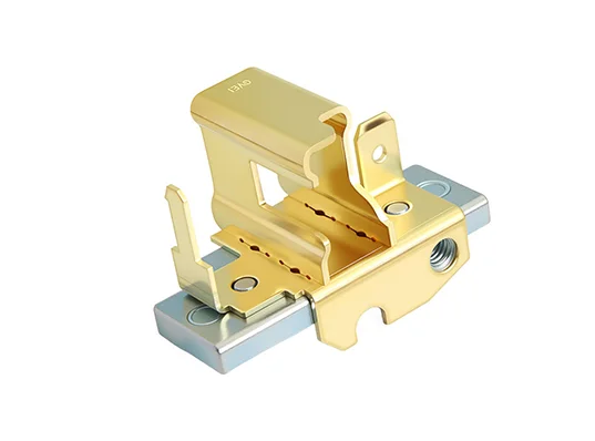 0.01-1.0mm Brass PBT Metal Stamping Parts Galvanized Stamping Carbon Brush Holder Assembly