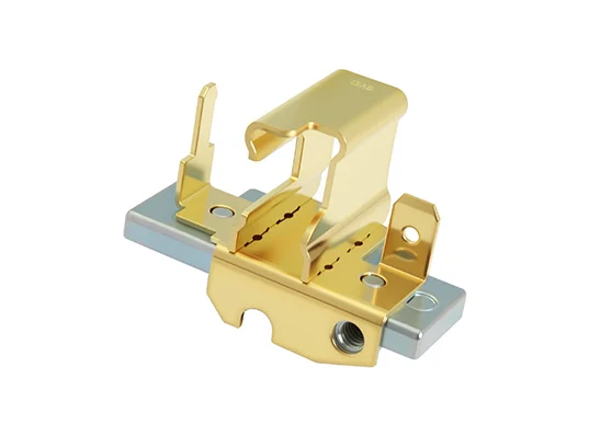 0.01-1.0mm Brass PBT Metal Stamping Parts Galvanized Stamping Carbon Brush Holder Assembly